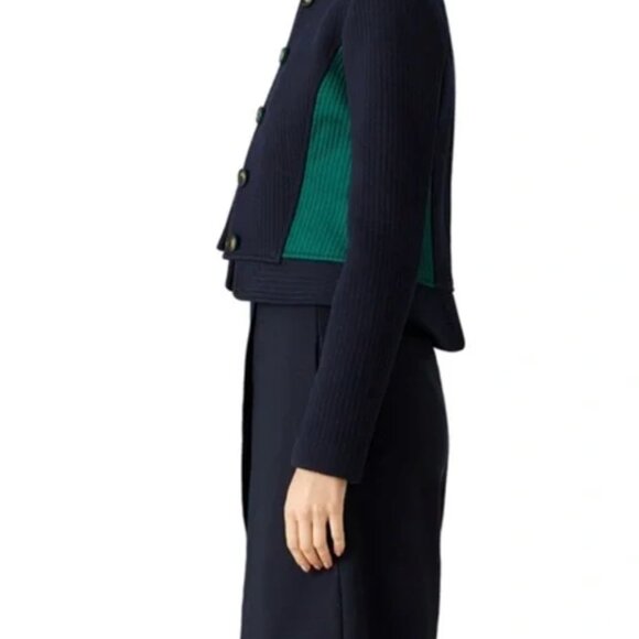 Tory Burch CANTER RIDING JACKET, Navy Size: 14 - Picture 4 of 10